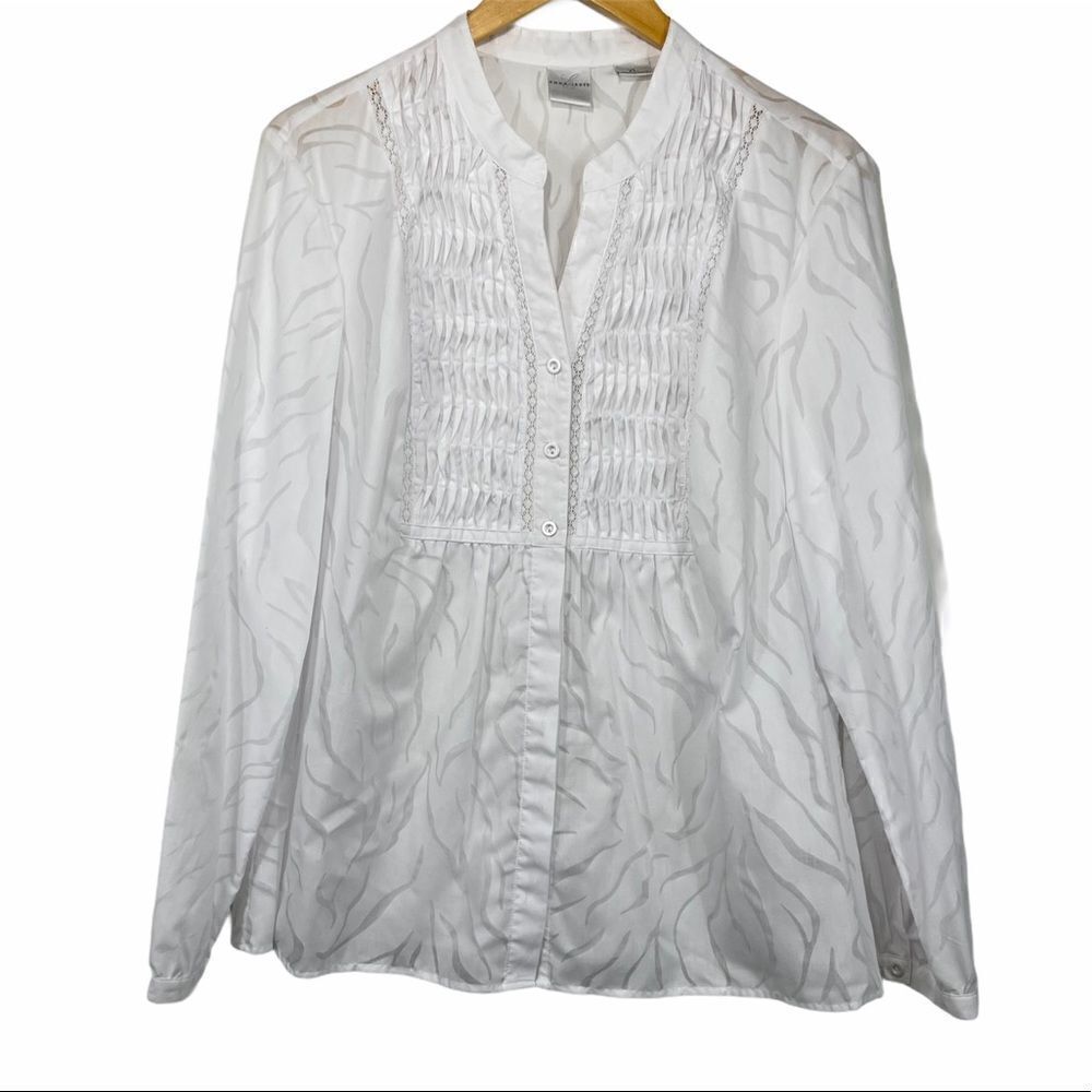 Emma James tucks lace trim long sleeve Shirt - Picture 3 of 14